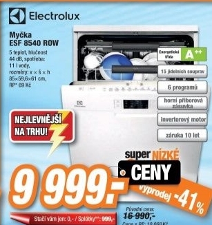 ELECTROLUX ESF 8540 ROW