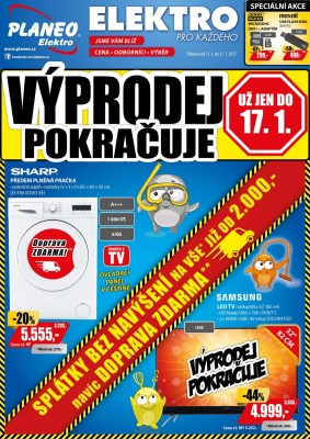 akční leták Planeo Elektro 11.1.2017-17.1.2017