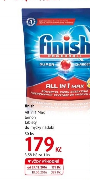 Tablety do myčky All in 1 Finish