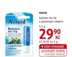 Balzám na rty Astrid