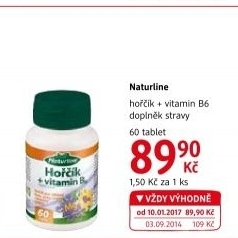Doplněk stravy Hořčík + vitamín B6 Naturline