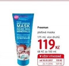 Maska pleťová Freeman