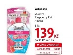 Holítka jednorázová dámská Quattro Wilkinson