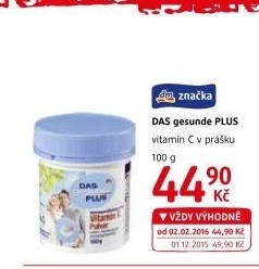 Vitamín C v prášku Das gesunde Plus
