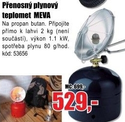 Plynové topidlo Meva