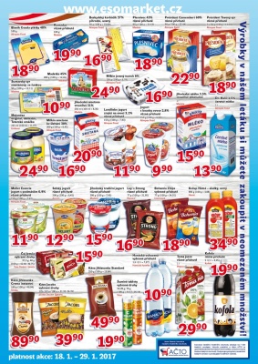 akční leták ESO MARKET 18.1.2017-29.1.2017