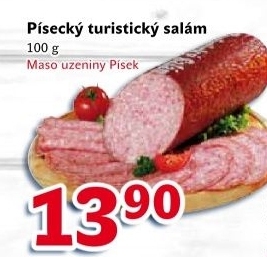 Salám turistický Maso uzeniny Písek
