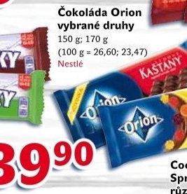Čokoláda Orion