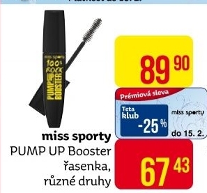 Řasenka Pump Up Booster Miss Sporty