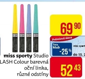 Oční linky Studio Lash Miss Sporty