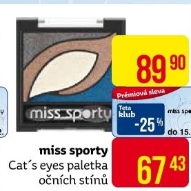 Oční stíny Cat's Eyes Miss Sporty
