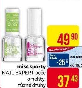 Lak na nehty Nail Expert Miss sporty