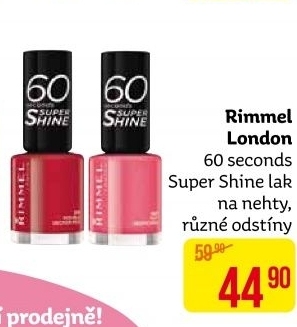 Lak na nehty 60 seconds Super Shine Rimmel