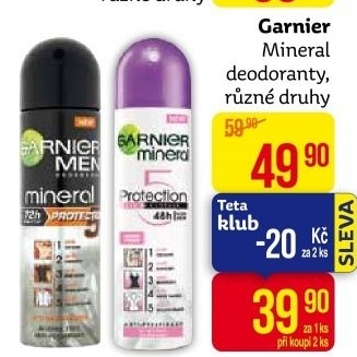 Deodoranty Garnier