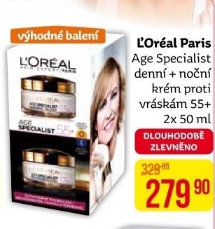 Balení krém denní a noční Age Specialist L'Oréal