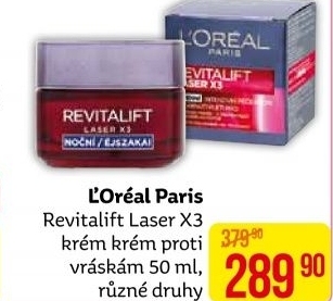 Krém pleťový proti vráskám Laser X3 Renew Revitalift L'Oréal