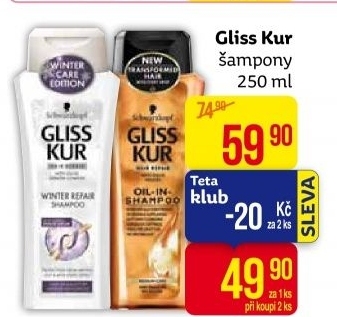 Šampon Gliss Kur Schwarzkopf