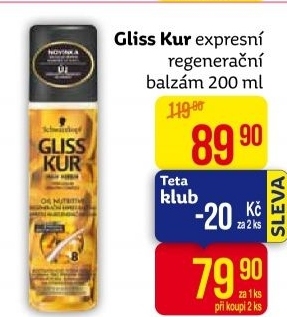 Balzámy na vlasy ve spreji Expres Gliss Kur Schwarzkopf
