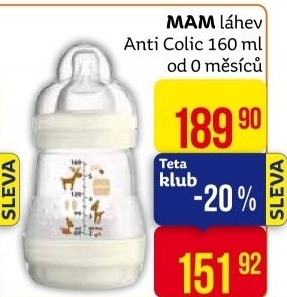 Láhev Anti-Colic MAM