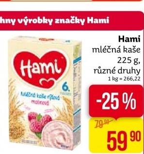 Kaše mléčná Hami