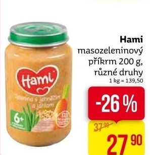 Příkrm masozeleninový Hami