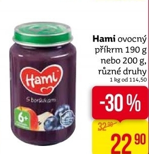 Příkrm ovocný Hami