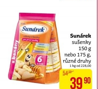 Dětské sušenky Sunárek
