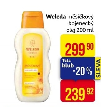 Olej měsíčkový kojenecký Baby Weleda