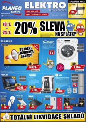 akční leták Planeo Elektro 18.1.2017-24.1.2017