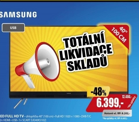 Full HD LED televize Samsung UE40K5102A