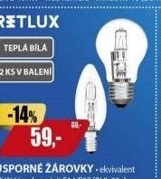 Halogenová žárovka Retlux