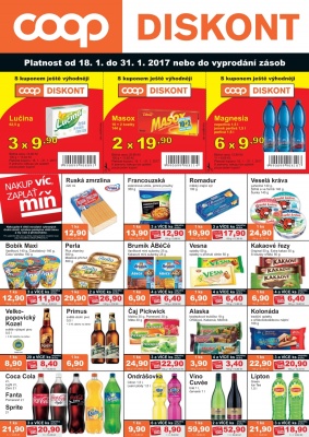 akční leták COOP 18.1.2017-31.1.2017