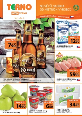 akční leták COOP 18.1.2017-24.1.2017