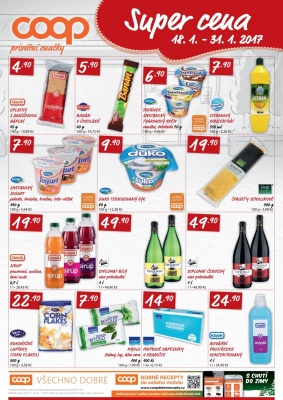 akční leták COOP 18.1.2017-24.1.2017