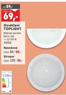 Stropní světlo Top Light