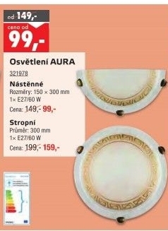 Nástěnné svítidlo Aura