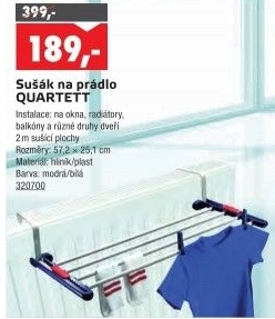 Sušák na prádlo Quartett Leifheit