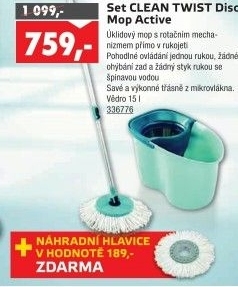 Mop set Twist Clean Disc Mop Active Leifheit