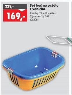 Set koš a vanička na prádlo