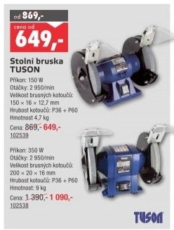 Stolní bruska Tuson