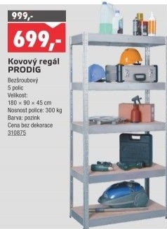 Kovový regál