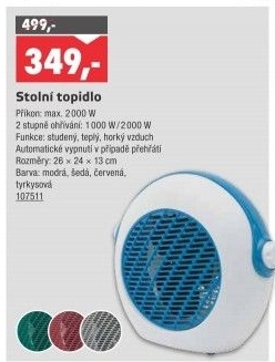 Stolní topidlo FK 37/BL Somogyi