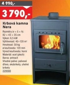 Krbová kamna Nera