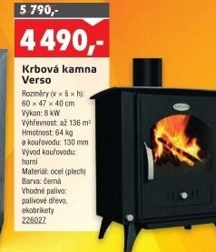 Krbová kamna Verso
