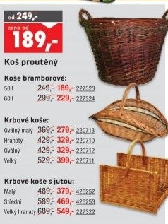 Koš na krbové dřevo