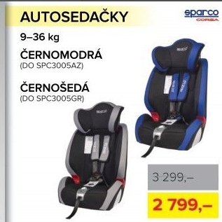 Autosedačka Corsa Sparco