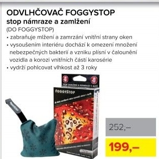 Odvlhčovač interiéru Foggystop