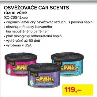 Osvěžovač vzduchu do auta Car Scents