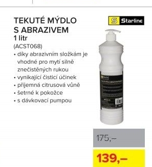 Tekuté mýdlo s abrazivem Starline