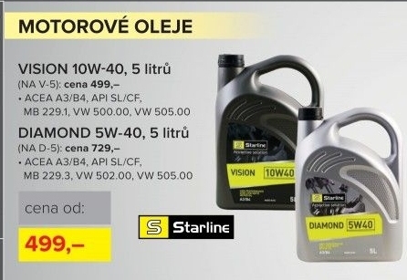 Motorový olej 5 W - 40 Diamond Starline